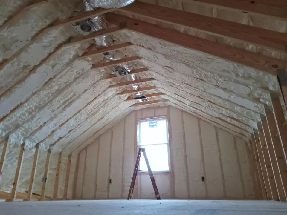 Spray foam roofing application for Crawl Space Insulation project in Osprey